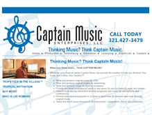 Tablet Screenshot of captainmusic.com